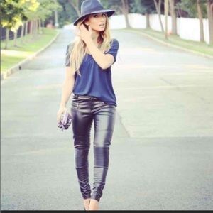 Kittenish leather pants